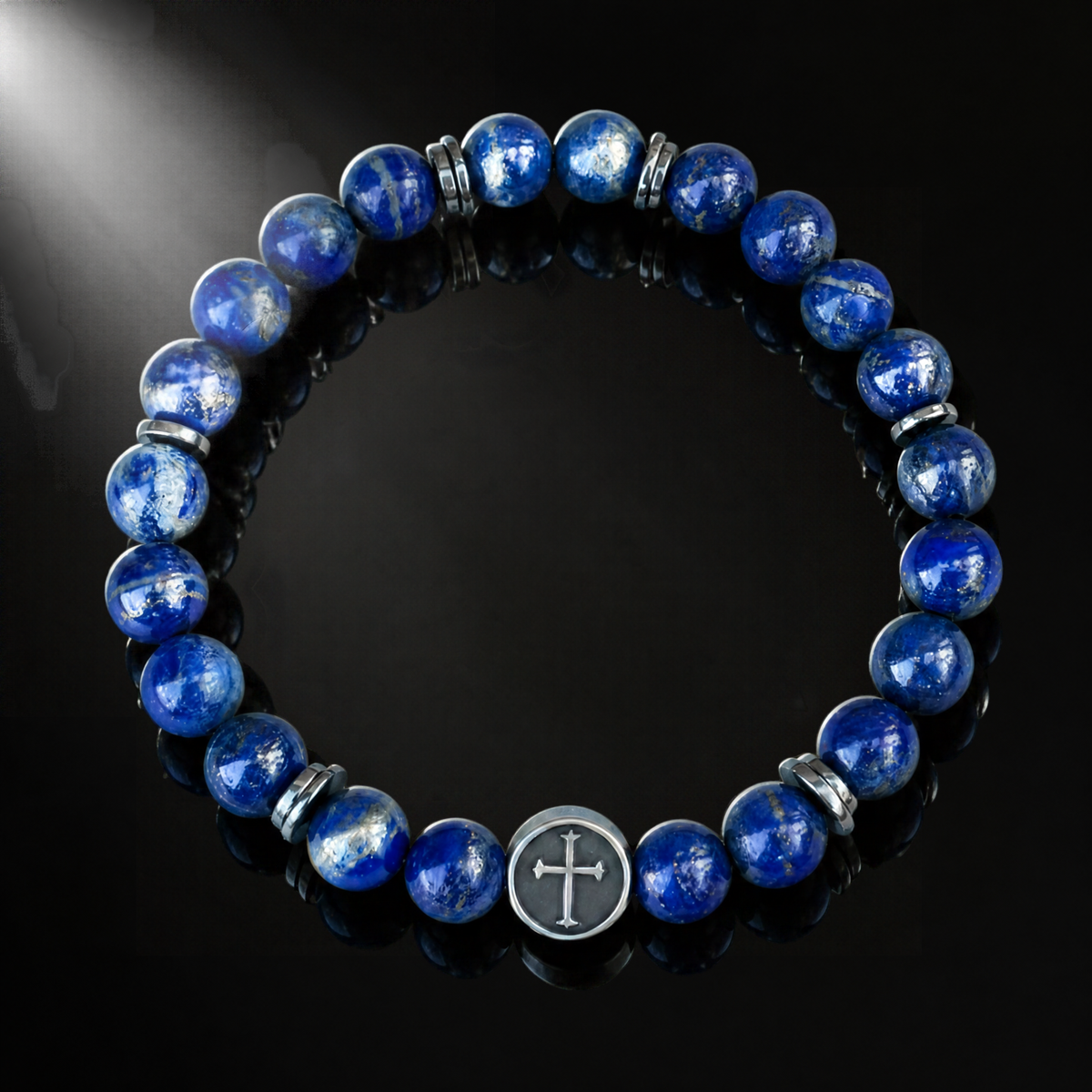 Under His Feet — Men's Lapis Lazuli Bracelet