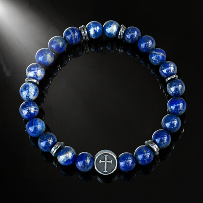 Under His Feet — Men's Lapis Lazuli Bracelet
