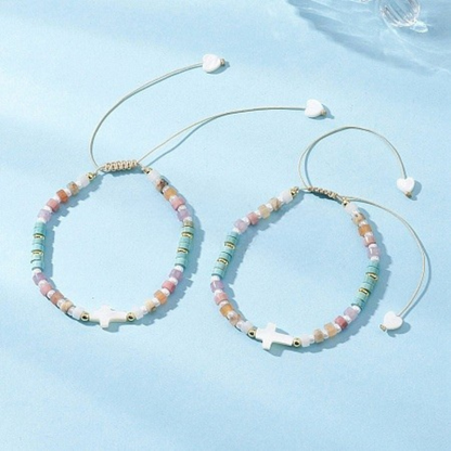 Free Freshwater Shell & Gemstone  Bracelet
