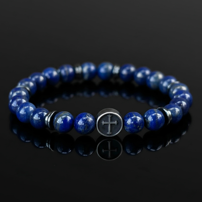 Under His Feet — Men's Lapis Lazuli Bracelet