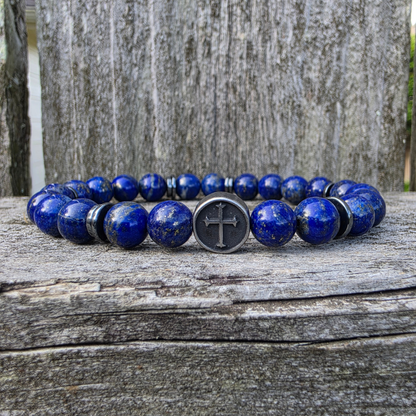 Under His Feet — Men's Lapis Lazuli Bracelet