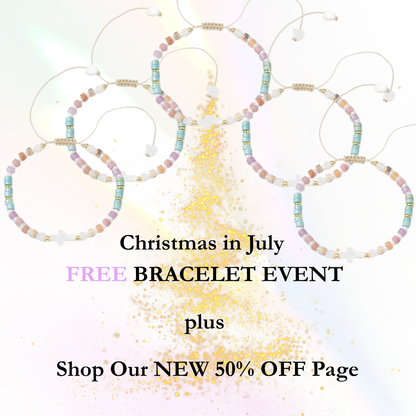 Free Natural Gemstone & Pearl Bracelet