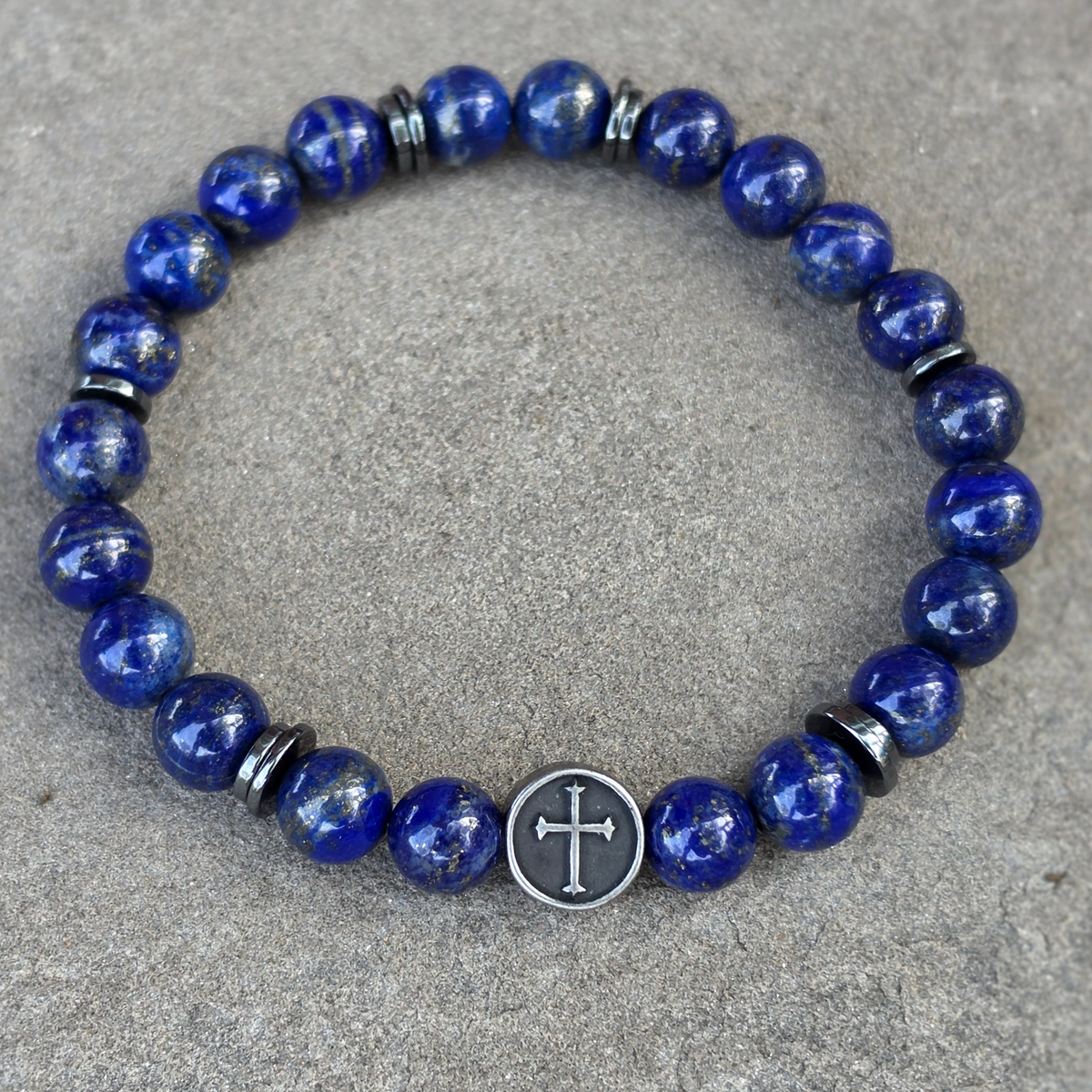 Under His Feet — Men's Lapis Lazuli Bracelet