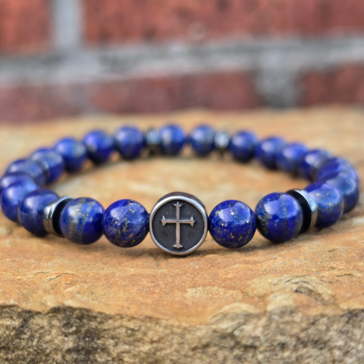 Under His Feet — Men's Lapis Lazuli Bracelet