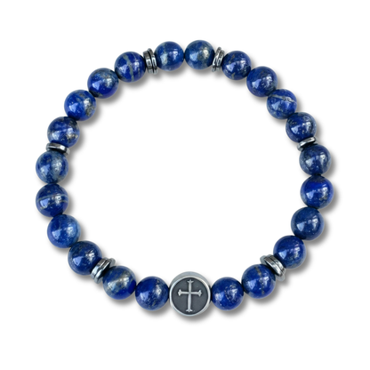 Under His Feet — Men's Lapis Lazuli Bracelet