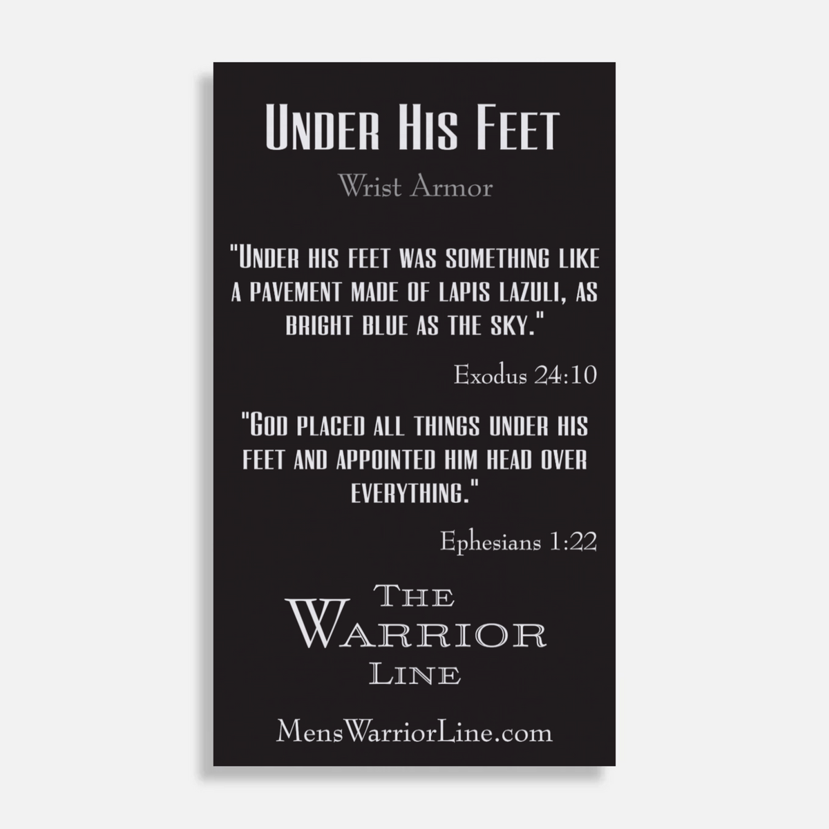Under His Feet — Men's Lapis Lazuli Bracelet
