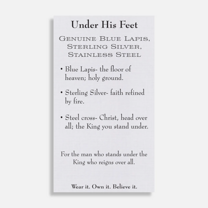 Under His Feet — Men's Lapis Lazuli Bracelet