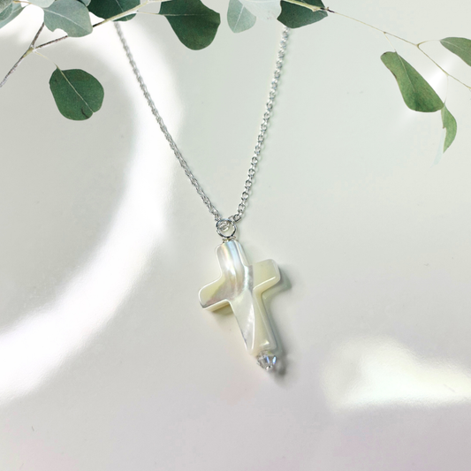 Pearl Cross Necklace