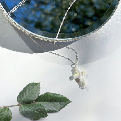 Pearl Cross Necklace