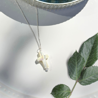 Pearl Cross Necklace