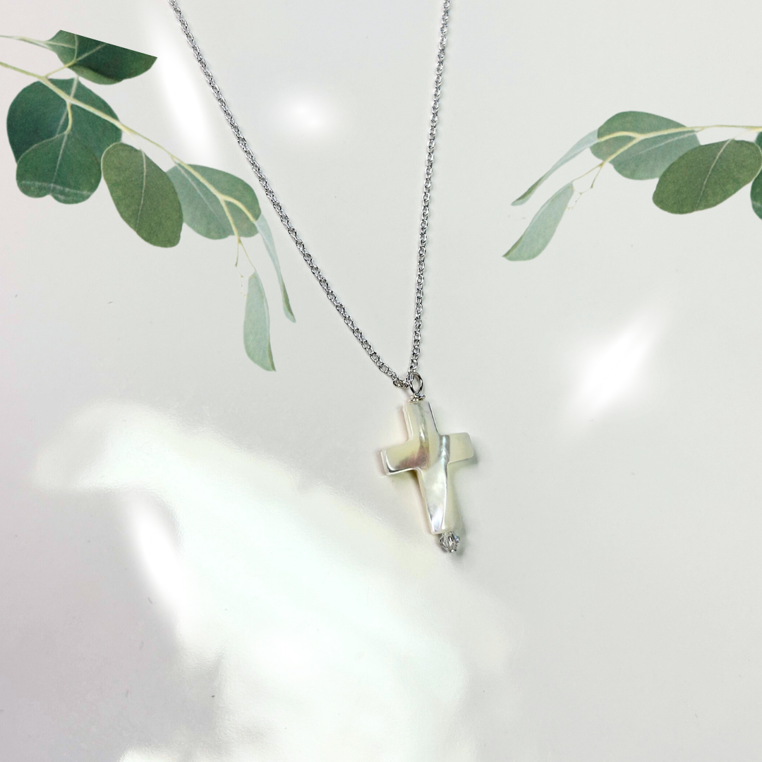 Pearl Cross Necklace