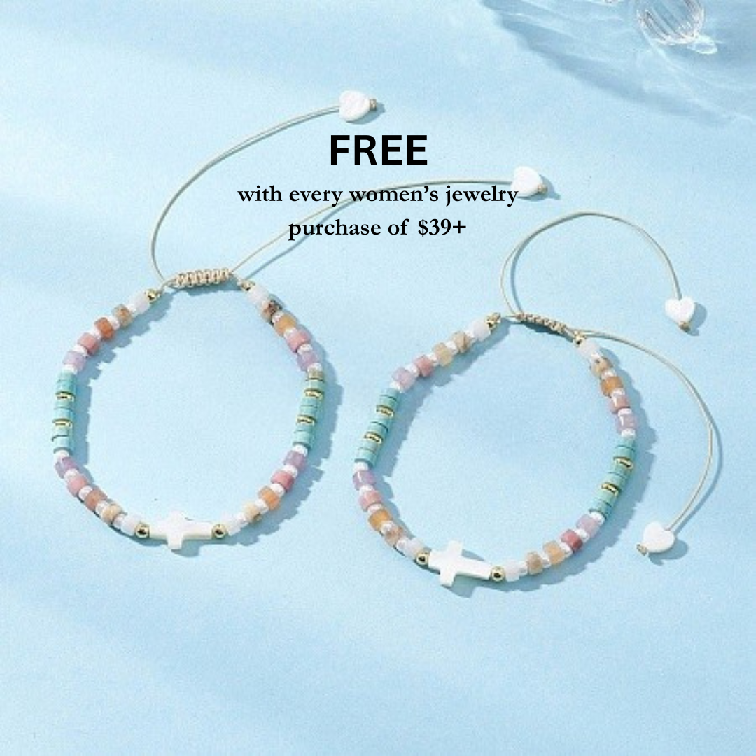 Free Natural Gemstone & Pearl Bracelet