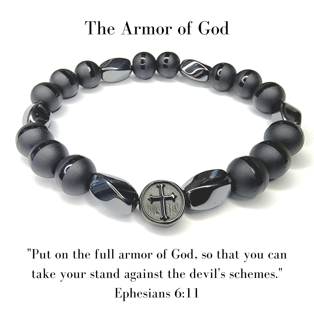 2 Bracciali Armor Of God – Efesini 6:11 – Gioielli Religiosi In Fascia – Regalo Di Fede