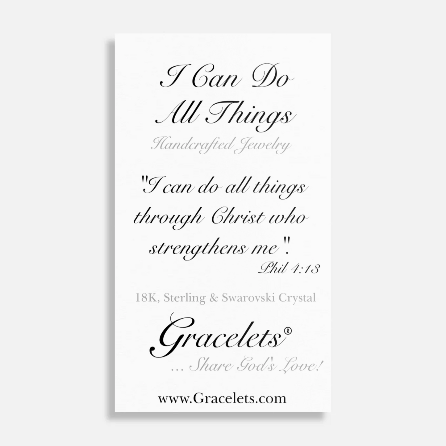 All Things Through Christ